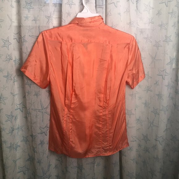 Vintage Silk Blouse Le Gang Montreal Canada size S - Picture 8 of 8